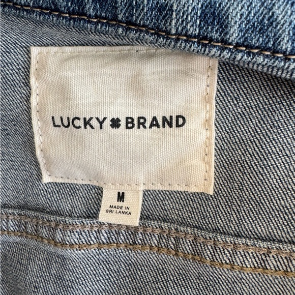 Jeans Jacket Denim Cotton by Lucky Brand Size M - Picture 10 of 11
